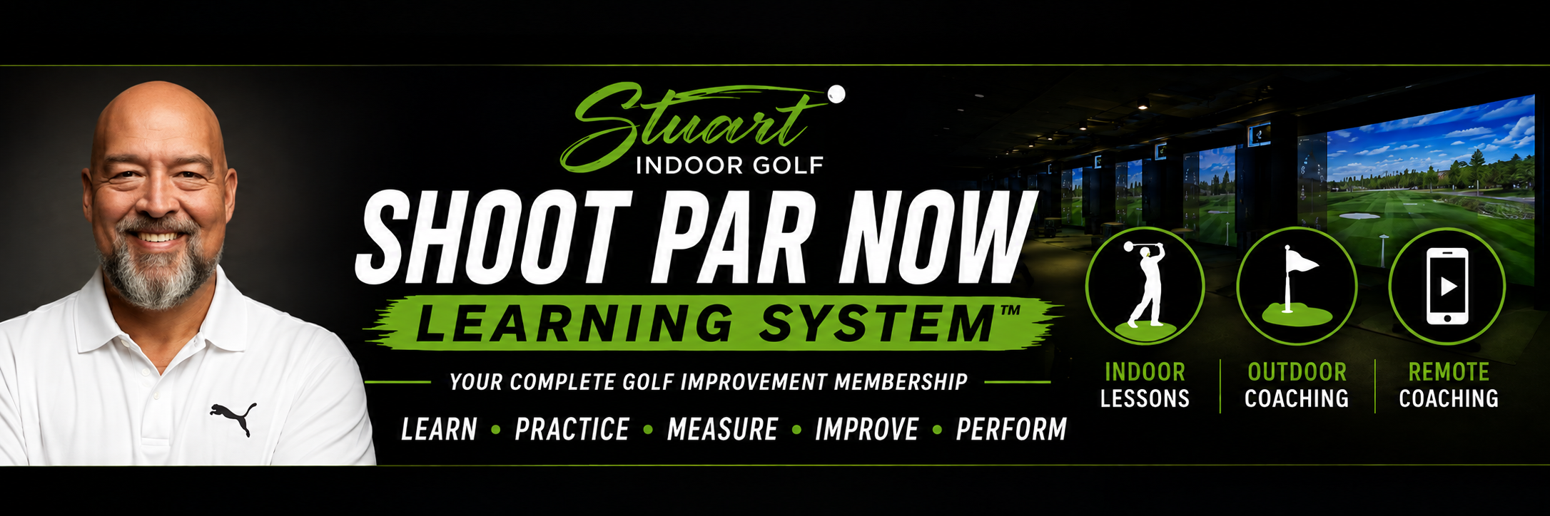 Stuart Indoor Golf and Shoot Par Now Learning System with Coach Arlen Bento Jr.
